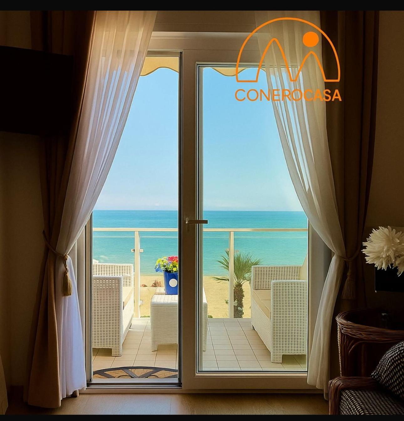 Conero Casa - Marcelli Di Numana In Via Litoranea 101 Sul Mare Vista Spiaggia Con Parcheggio Esclusivo 外观 照片