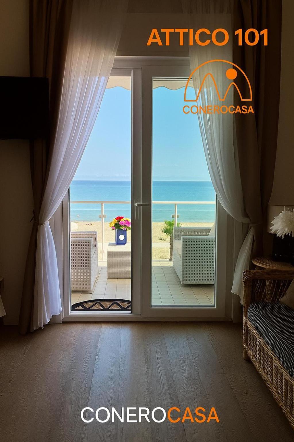 Conero Casa - Marcelli Di Numana In Via Litoranea 101 Sul Mare Vista Spiaggia Con Parcheggio Esclusivo 外观 照片