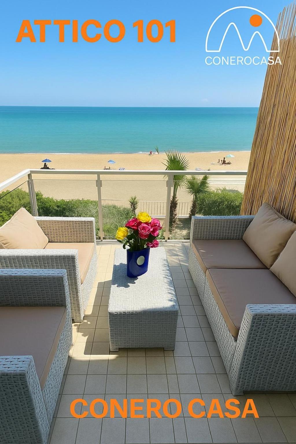 Conero Casa - Marcelli Di Numana In Via Litoranea 101 Sul Mare Vista Spiaggia Con Parcheggio Esclusivo 外观 照片
